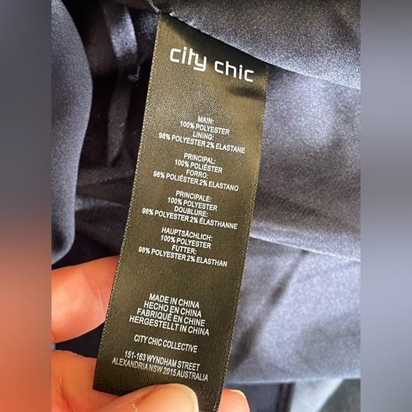 Elegant Navy Blue Women's formal wedding guest dress - Picture 4 of 14